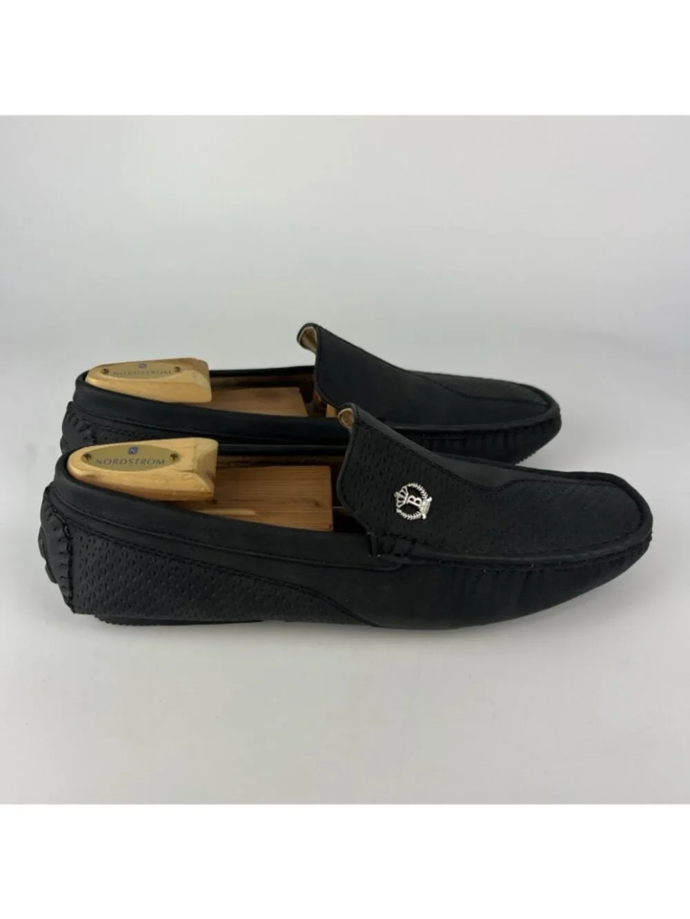 Bruno Marc 3251314 Men's Size 9 Black Slip On Loafers Casual Driving Shoes